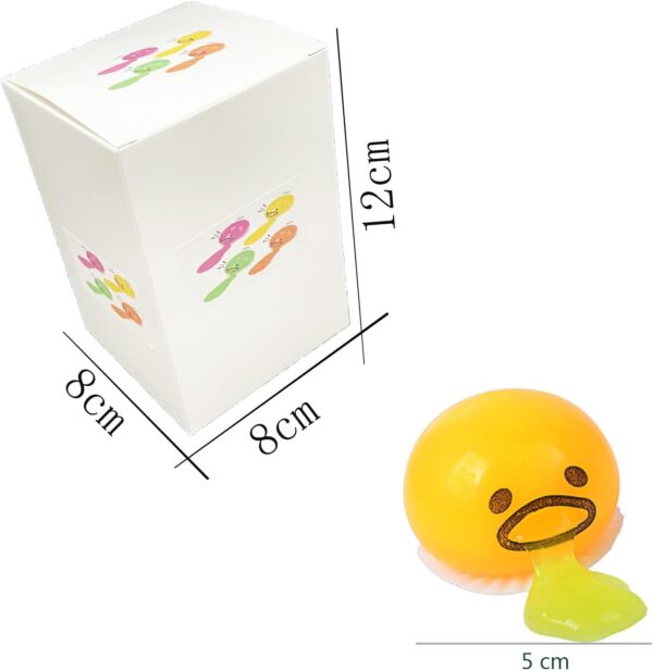 Stress Relief Vomiting Egg Yolk Stress Ball - Novelty Fidget Toy