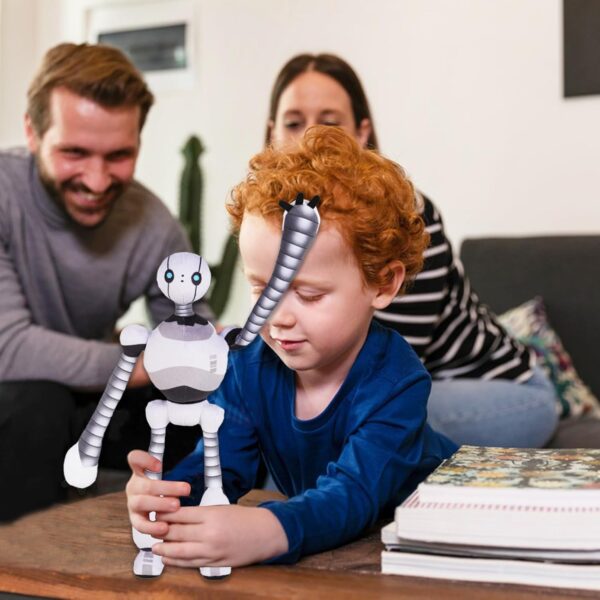 Adjustable 13 Inch Plush Robot Toy