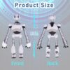 Adjustable 13 Inch Plush Robot Toy