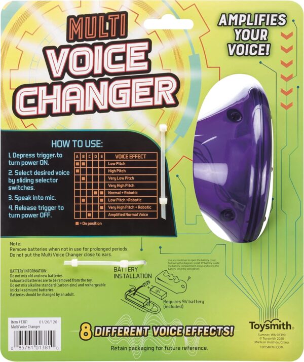 Toysmith Tech Gear Multi Voice Changer – Megaphone Toy