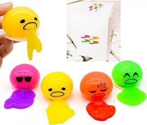 Stress Relief Vomiting Egg Yolk Stress Ball - Novelty Fidget Toy